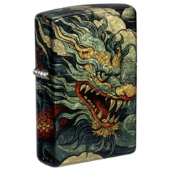 Bật Lửa ZIPPO - Classic - Dragon Fusion Design ( Rồng Xanh Sơn Mài Premium)
