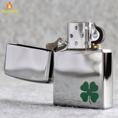 Bật Lửa ZIPPO - Classic- Bit O’ Luck (Cỏ Bốn Lá Mini)