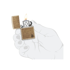Bật Lửa ZIPPO - Armor®-Antique Brass Flame Design (Vàng Cổ Lửa)
