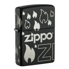 Bật Lửa ZIPPO - Classic - Zippo Design (Ngọn Lửa Zippo)