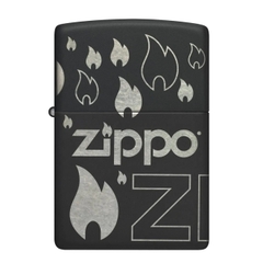 Bật Lửa ZIPPO - Classic - Zippo Design (Ngọn Lửa Zippo)