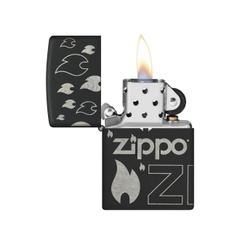 Bật Lửa ZIPPO - Classic - Zippo Design (Ngọn Lửa Zippo)