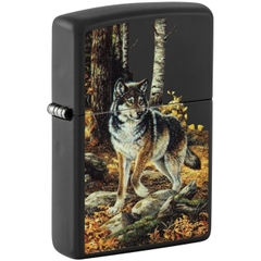 Bật Lửa ZIPPO - Classic - Linda Picken (Chó Sói Đơn Độc)
