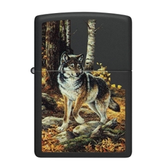 Bật Lửa ZIPPO - Classic - Linda Picken (Chó Sói Đơn Độc)