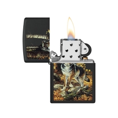 Bật Lửa ZIPPO - Classic - Linda Picken (Chó Sói Đơn Độc)
