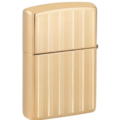 Bật Lửa ZIPPO - Classic - Zippo Design (Vàng Sọc Trắng)