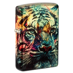 Bật Lửa ZIPPO - Classic - Painted Tiger Design (Hổ Graffiti)