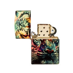 Bật Lửa ZIPPO - Classic - Painted Tiger Design (Hổ Graffiti)