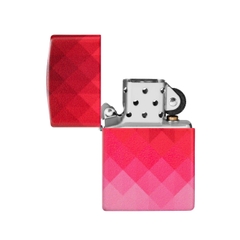Bật Lửa ZIPPO - Classic - Ombre Pixel Design (Ô Vuông Đỏ Pixel)