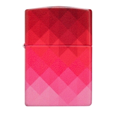 Bật Lửa ZIPPO - Classic - Ombre Pixel Design (Ô Vuông Đỏ Pixel)