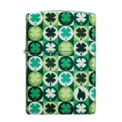 Bật Lửa ZIPPO - Classic - Clover Design (Cỏ 3 Lá)