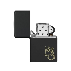Bật Lửa ZIPPO - Classic - Fire Heart Design (Trái Tim Lửa)
