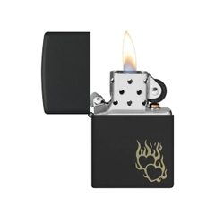 Bật Lửa ZIPPO - Classic - Fire Heart Design (Trái Tim Lửa)