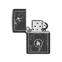 Bật Lửa ZIPPO - Classic - Marble Flame Design (Vân Đá Cẩm Thạch)