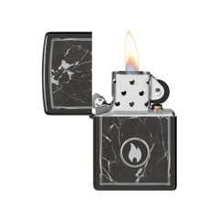 Bật Lửa ZIPPO - Classic - Marble Flame Design (Vân Đá Cẩm Thạch)