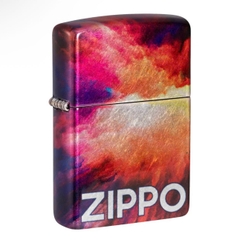 Bật Lửa ZIPPO - Classic - Tie Dye Zippo Design (Loang Đỏ Cam)