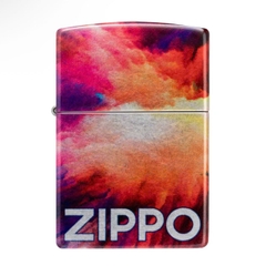 Bật Lửa ZIPPO - Classic - Tie Dye Zippo Design (Loang Đỏ Cam)