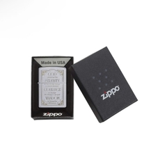 Bật Lửa ZIPPO - Classic - Serenity Prayer (Lời Cầu Nguyện Bình Yên)