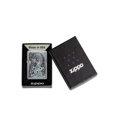 Bật Lửa ZIPPO - Classic - Zippo Design (Rồng Ngồi Trên Chữ Zip)