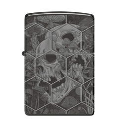 Bật Lửa ZIPPO - Classic - Mushroom Skulls Design (Nấm Trong Đầu Lâu)