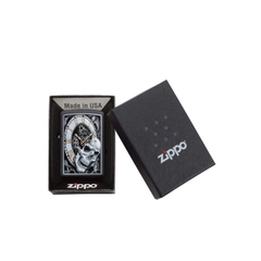 Bật Lửa ZIPPO - Classic - Skull Clock Design (Đồng Hồ Đầu Lâu)