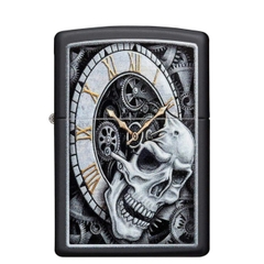 Bật Lửa ZIPPO - Classic - Skull Clock Design (Đồng Hồ Đầu Lâu)