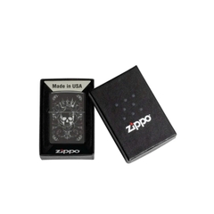 Bật Lửa ZIPPO - Classic - Royal Skull Design (Đầu Lâu Đội Vương Miện)