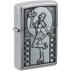 Bật Lửa ZIPPO - Classic - Roller Waitress (Phục Vụ Bàn Trượt Patin)