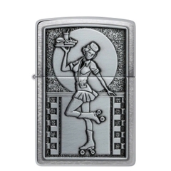 Bật Lửa ZIPPO - Classic - Roller Waitress (Phục Vụ Bàn Trượt Patin)
