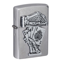 Bật Lửa ZIPPO - Classic - Dead Mans Hand Emblem Design (Bàn Tay Người Chết)
