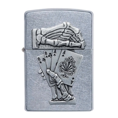 Bật Lửa ZIPPO - Classic - Dead Mans Hand Emblem Design (Bàn Tay Người Chết)