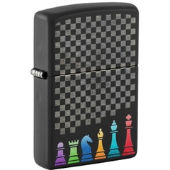 Bật Lửa ZIPPO - Classic - Chess Pieces Design (Bàn Cờ)
