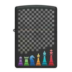 Bật Lửa ZIPPO - Classic - Chess Pieces Design (Bàn Cờ)