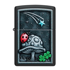Bật Lửa ZIPPO - Classic - Ladybug Design (Bọ Rùa Cỏ Bốn Lá)