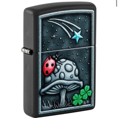 Bật Lửa ZIPPO - Classic - Ladybug Design (Bọ Rùa Cỏ Bốn Lá)