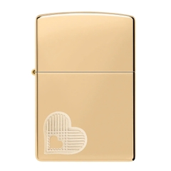 Bật Lửa ZIPPO - Classic - Double Hearts Design (2 Trái Tim)