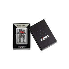 Bật Lửa ZIPPO - Classic - Couple Love Emblem Design (Cặp Đôi Xương)