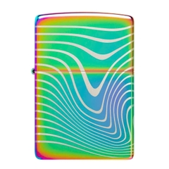 Bật Lửa ZIPPO - Classic - Wavy Pattern Design (Tím Titan Họa Tiết Sóng)