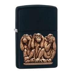 Bật Lửa ZIPPO - Classic - Three Monkeys (3 Con Khỉ)