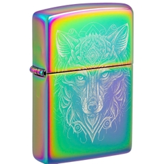 Bật Lửa ZIPPO - Classic - Mystic Wolf Design (Sói Huyền Bí)
