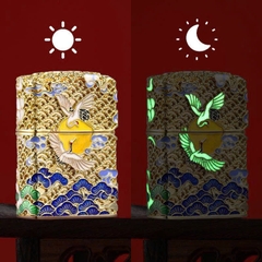 Zippo - Bản Độ - Hạc Trắng