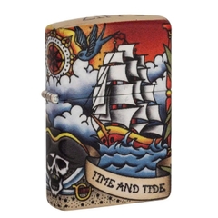 Bật Lửa ZIPPO - Classic - Nautical Tattoo Design (Hình Xăm Hải Lý)