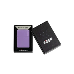 Bật Lửa ZIPPO - Classic - Classic Smoky Lavender Zippo Logo