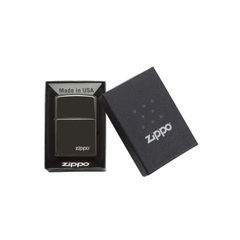 Bật Lửa ZIPPO - Classic - High Polish Black Zippo Logo