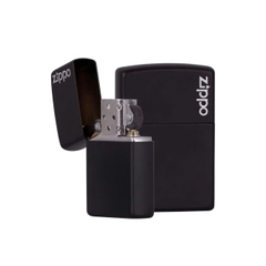 Bật Lửa ZIPPO - Classic -  Classic Black Matte with Zippo Logo