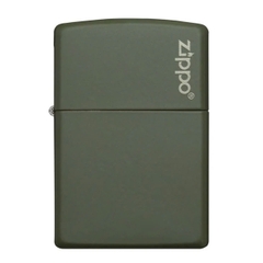 Bật Lửa ZIPPO - Classic - Classic Green Matte Zippo Logo