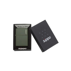 Bật Lửa ZIPPO - Classic - Classic Green Matte Zippo Logo