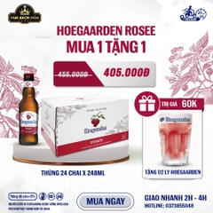 Thùng 24 Chai Bia Hoegaarden Rosée 248ml