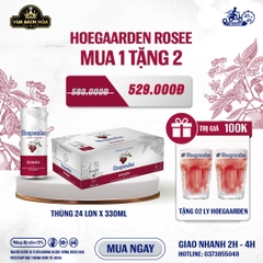 Thùng 24 Lon Bia Hoegaarden Rosee 330ml