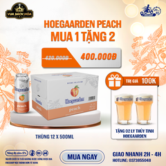 Thùng 12 Lon Bia Hoegaarden Peach 500ml